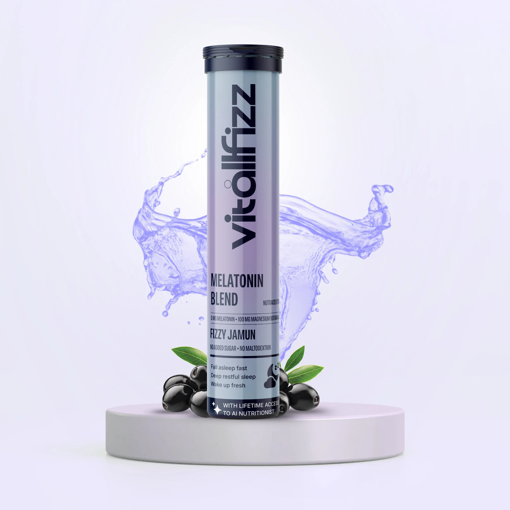 Vitallfizz Melatonin Wellness | Zero Sugar | Fizzy Jamun