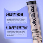 Vitallfizz Liposomal Glutathione | Antioxidant booster | Zero Sugar | Mixed Berry