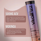 Vitallfizz Moringa ACV | Zero Sugar | Fizzy Litchi