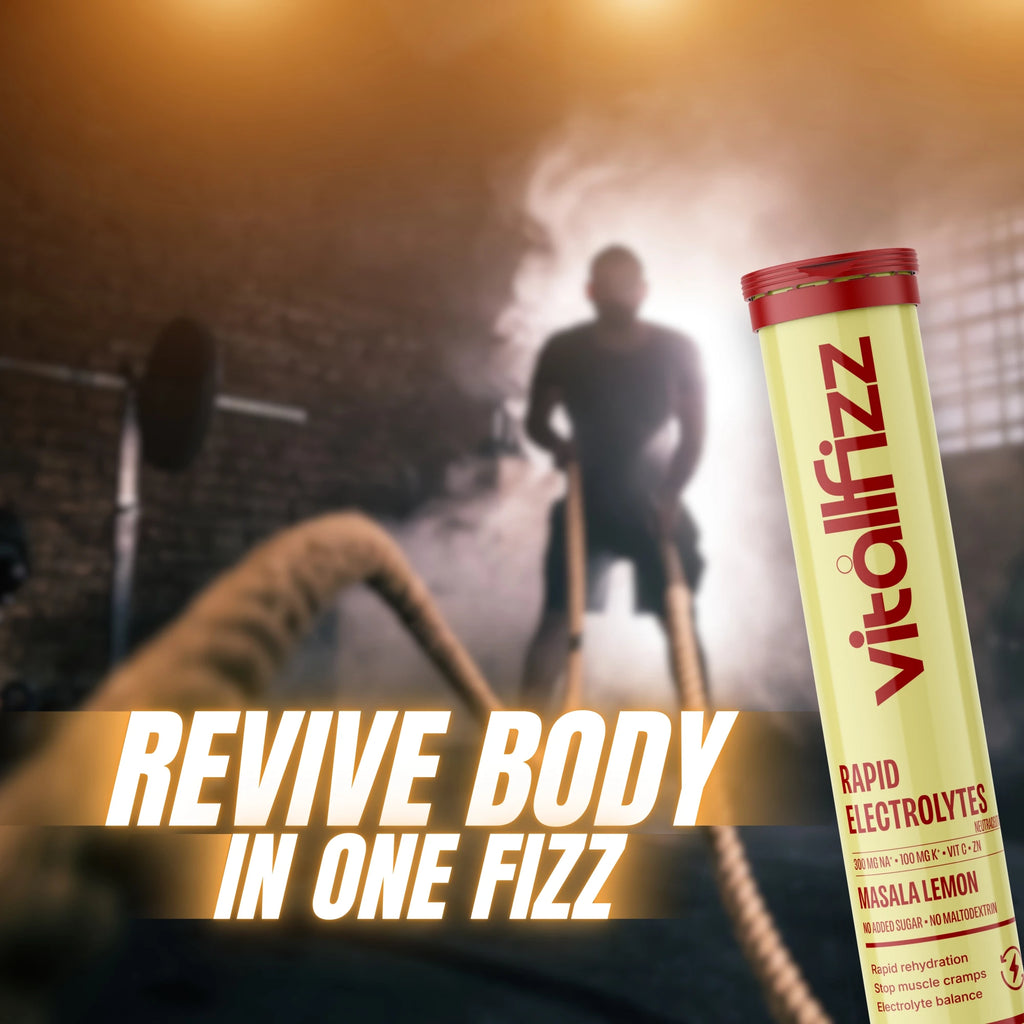 Vitallfizz Electrolytes | Zero Sugar | Masala Lemon