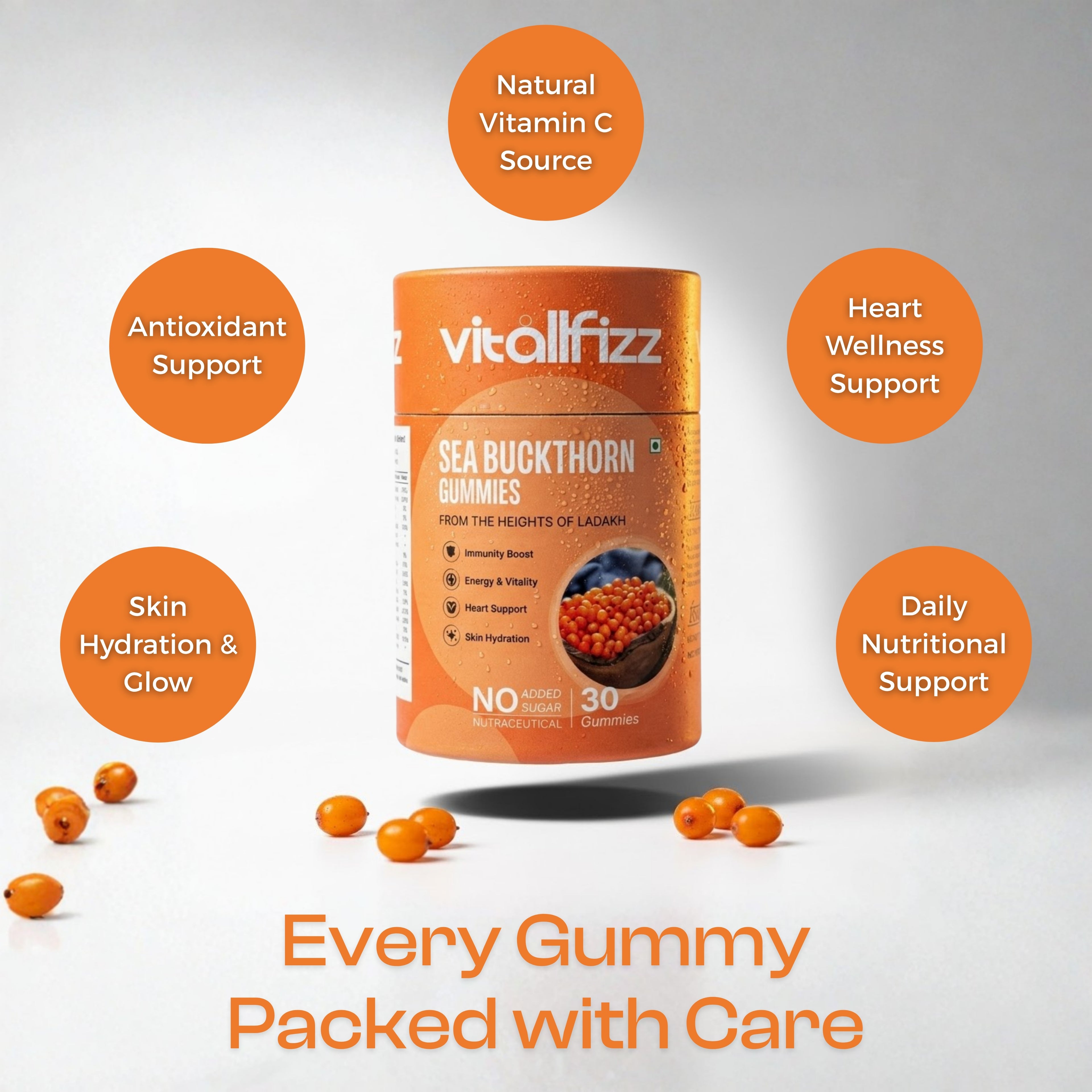 Vitalfizz Sea Buckthorn Gummies