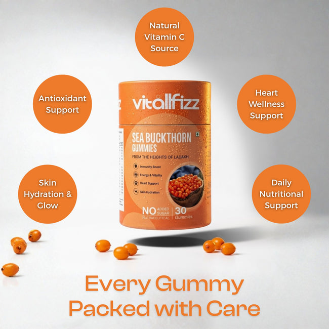 Vitalfizz Sea Buckthorn Gummies Main Image
