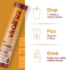 Vitallfizz ACV + L-Carnitine | Metabolism Booster | Zero Sugar | Fizzy Mango