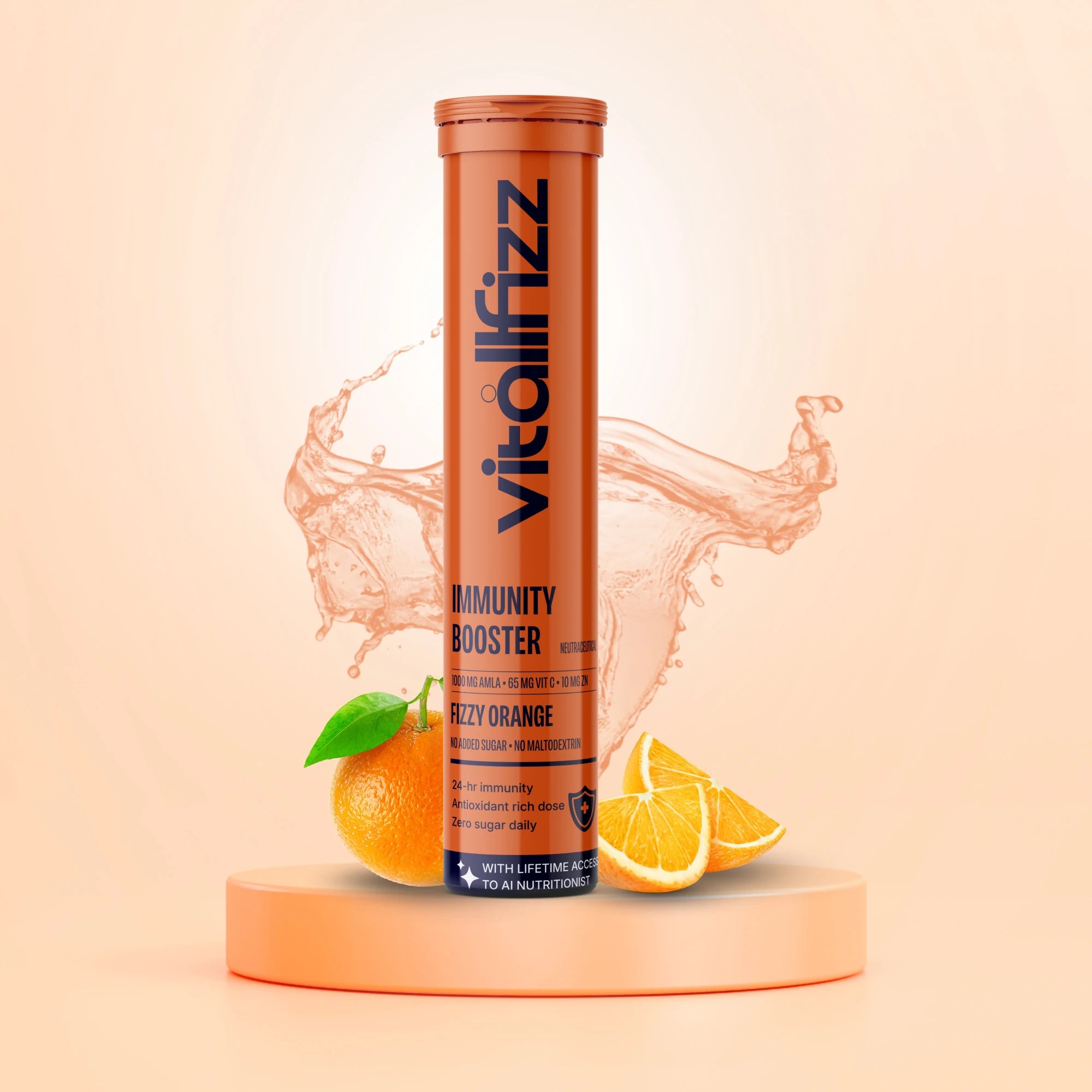 Vitallfizz Vitamin C | Zero Sugar | Fizzy Orange