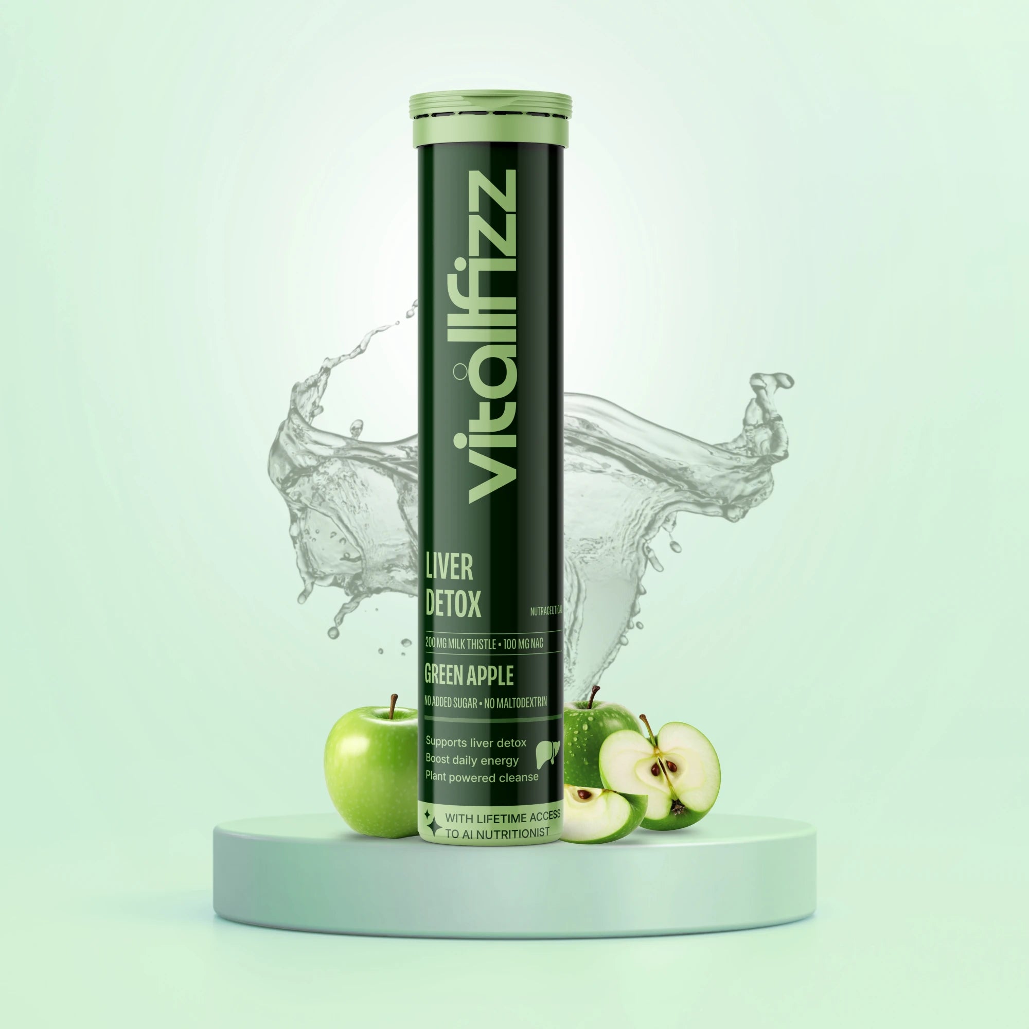 Vitallfizz Liver Detox | Zero Sugar | Green Apple