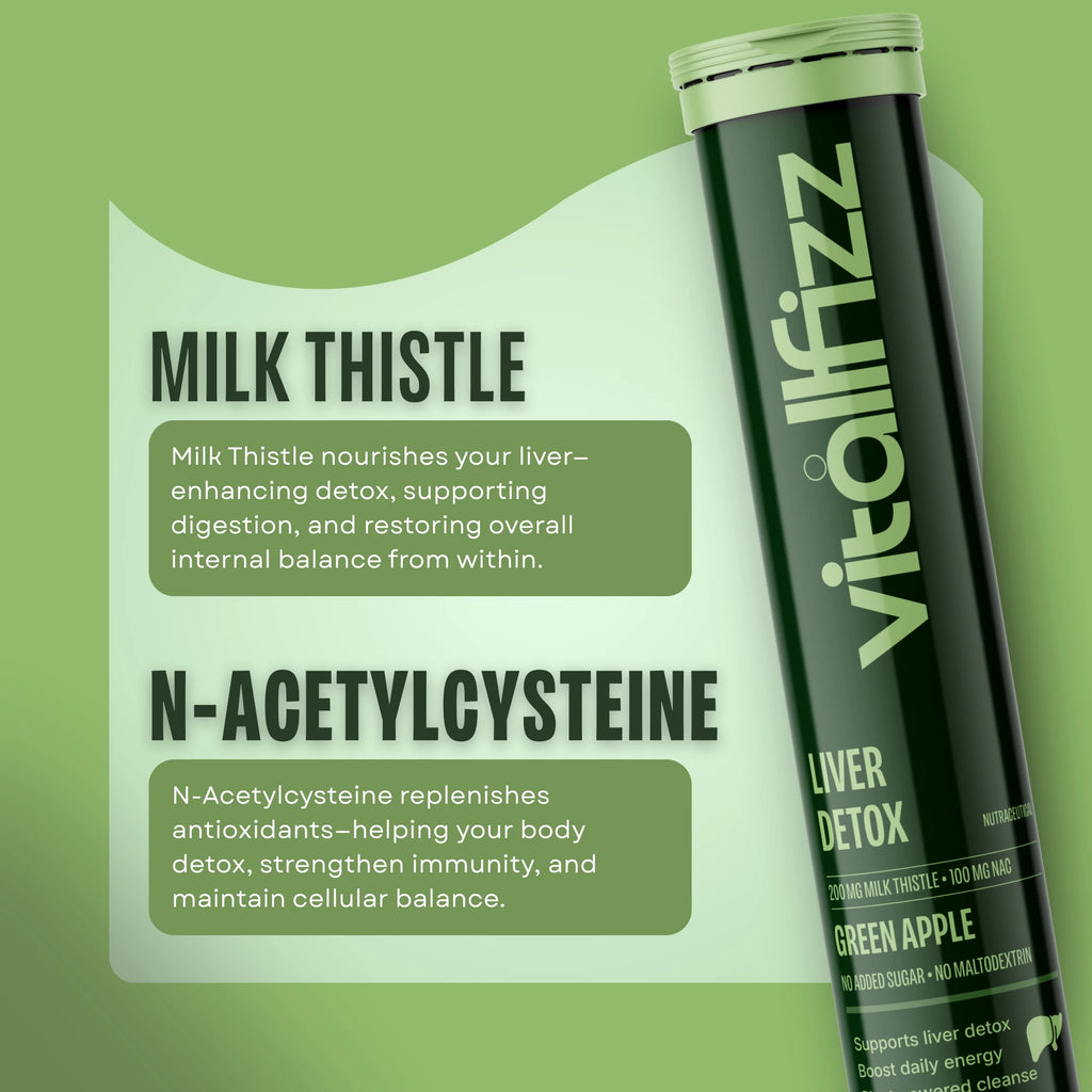 Vitallfizz Liver Detox | Zero Sugar | Green Apple