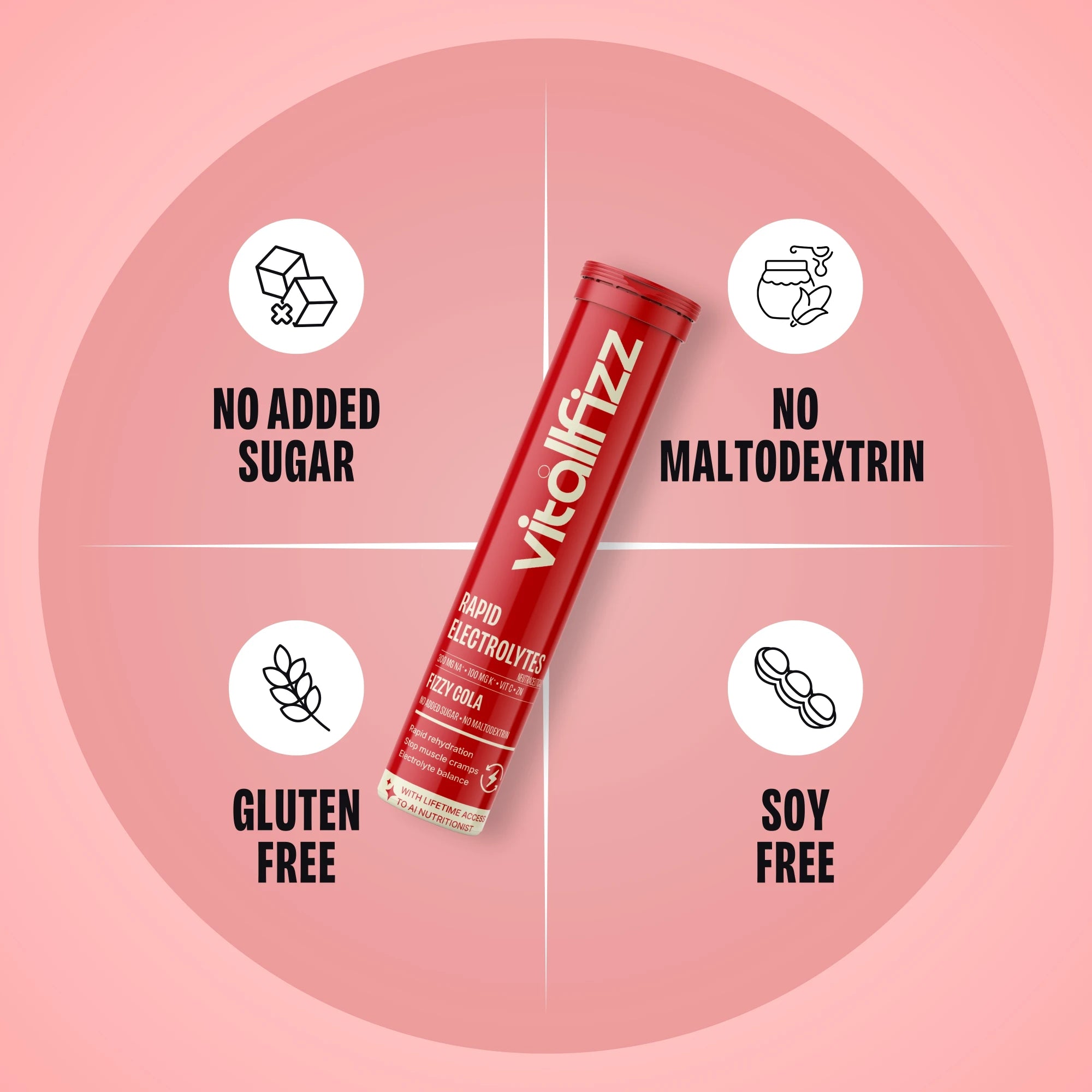 Vitallfizz Electrolytes | Zero Sugar | Fizzy Cola